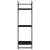 Rafturi perete 3 niveluri/bare 2 buc negru 30x25x100cm GartenMobel Dekor