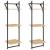 Rafturi perete 3 niveluri/bare 2 buc stejar sonoma 30x25x100cm GartenMobel Dekor