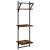 Rafturi perete 3 niveluri/bare 2 buc stejar fumuriu 30x25x100cm GartenMobel Dekor