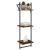 Rafturi perete 3 niveluri/bare 2 buc stejar fumuriu 30x25x100cm GartenMobel Dekor