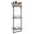 Rafturi perete 3 niveluri cu bare 2 buc. gri sonoma 30x25x100cm GartenMobel Dekor