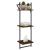 Rafturi perete cu 3 niveluri/bare 2 buc stejar maro 30x25x100cm GartenMobel Dekor