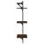 Rafturi perete cu 3 niveluri/bare 2 buc stejar maro 30x25x100cm GartenMobel Dekor