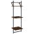 Rafturi perete cu 3 niveluri/bare 2 buc stejar maro 30x25x100cm GartenMobel Dekor