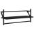 Set rafturi perete cu bare, 4 buc. negru lemn prelucrat GartenMobel Dekor