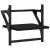 Set rafturi perete cu bare, 4 buc. negru lemn prelucrat GartenMobel Dekor