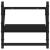Set rafturi perete cu bare, 4 buc. negru lemn prelucrat GartenMobel Dekor