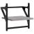 Set rafturi perete cu bare, 4 buc., gri sonoma, lemn prelucrat GartenMobel Dekor