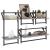 Set rafturi perete cu bare, 4 buc., gri sonoma, lemn prelucrat GartenMobel Dekor