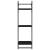 Set rafturi de perete cu bare, 6 buc., negru, lemn GartenMobel Dekor