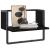 Raft de perete cu bare, negru, 40x25x30 cm GartenMobel Dekor