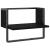 Raft de perete cu bare, negru, 40x25x30 cm GartenMobel Dekor