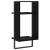 Raft de perete cu bare, negru, 30x25x65 cm GartenMobel Dekor