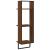 Raft cu 3 niveluri stejar maro, 30x25x100 cm, lemn prelucrat GartenMobel Dekor