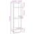 Raft cu 3 niveluri stejar maro, 30x25x100 cm, lemn prelucrat GartenMobel Dekor