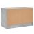 Comodă TV cu uși din sticlă, gri beton, 68x37x42 cm GartenMobel Dekor