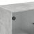 Dulap lateral cu uși din sticlă, gri beton, 68x37x75,5 cm GartenMobel Dekor