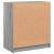 Dulap lateral cu uși din sticlă, gri sonoma, 68x37x75,5 cm GartenMobel Dekor