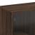 Dulap lateral cu uși din sticlă, stejar maro, 68x37x75,5 cm GartenMobel Dekor
