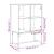Dulap lateral cu uși din sticlă, gri beton, 69x37x100 cm GartenMobel Dekor
