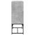 Dulap lateral cu uși din sticlă, gri beton, 69x37x100 cm GartenMobel Dekor