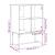 Dulap lateral cu uși din sticlă, gri sonoma, 69x37x100 cm GartenMobel Dekor