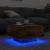 Măsuță de cafea cu lumini LED, stejar fumuriu, 55x55x31 cm GartenMobel Dekor
