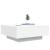 Măsuță de cafea cu lumini LED, alb, 80x80x31 cm GartenMobel Dekor