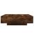 Măsuță de cafea cu lumini LED, stejar fumuriu, 100x100x31 cm GartenMobel Dekor