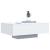 Măsuță de cafea cu lumini LED, alb, 85x55x31 cm GartenMobel Dekor