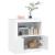 Servantă cu lumini LED, alb, 60,5x37x67 cm GartenMobel Dekor