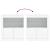 Servantă cu lumini LED, alb, 60,5x37x67 cm GartenMobel Dekor