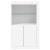 Dulap lateral cu lumini LED, alb, lemn prelucrat GartenMobel Dekor