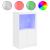 Dulap lateral cu lumini LED, alb, lemn prelucrat GartenMobel Dekor