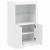 Dulap lateral cu lumini LED, alb, lemn prelucrat GartenMobel Dekor