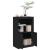 Dulap lateral cu lumini LED, negru, lemn prelucrat GartenMobel Dekor