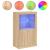 Dulap lateral cu lumini LED, stejar sonoma, lemn prelucrat GartenMobel Dekor