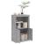 Dulap lateral cu lumini LED, gri sonoma, lemn prelucrat GartenMobel Dekor