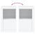 Dulap lateral cu lumini LED, alb, lemn prelucrat GartenMobel Dekor