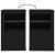 Dulap lateral cu lumini LED, negru, lemn prelucrat GartenMobel Dekor