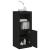 Servantă cu lumini LED, negru, 41x37x100 cm GartenMobel Dekor