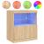 Servantă cu lumini LED, stejar sonoma, 60x37x67 cm GartenMobel Dekor