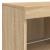 Servantă cu lumini LED, stejar sonoma, 81x37x67 cm GartenMobel Dekor