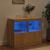 Servantă cu lumini LED, stejar sonoma, 81x37x67 cm GartenMobel Dekor