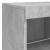 Servantă cu lumini LED, gri beton, 81x37x67 cm GartenMobel Dekor