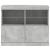 Servantă cu lumini LED, gri beton, 81x37x67 cm GartenMobel Dekor