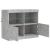 Servantă cu lumini LED, gri beton, 81x37x67 cm GartenMobel Dekor