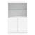 Servantă cu lumini LED, alb, 60,5x37x100 cm GartenMobel Dekor