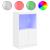 Servantă cu lumini LED, alb, 60,5x37x100 cm GartenMobel Dekor