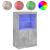 Servantă cu lumini LED, gri beton, 60,5x37x100 cm GartenMobel Dekor